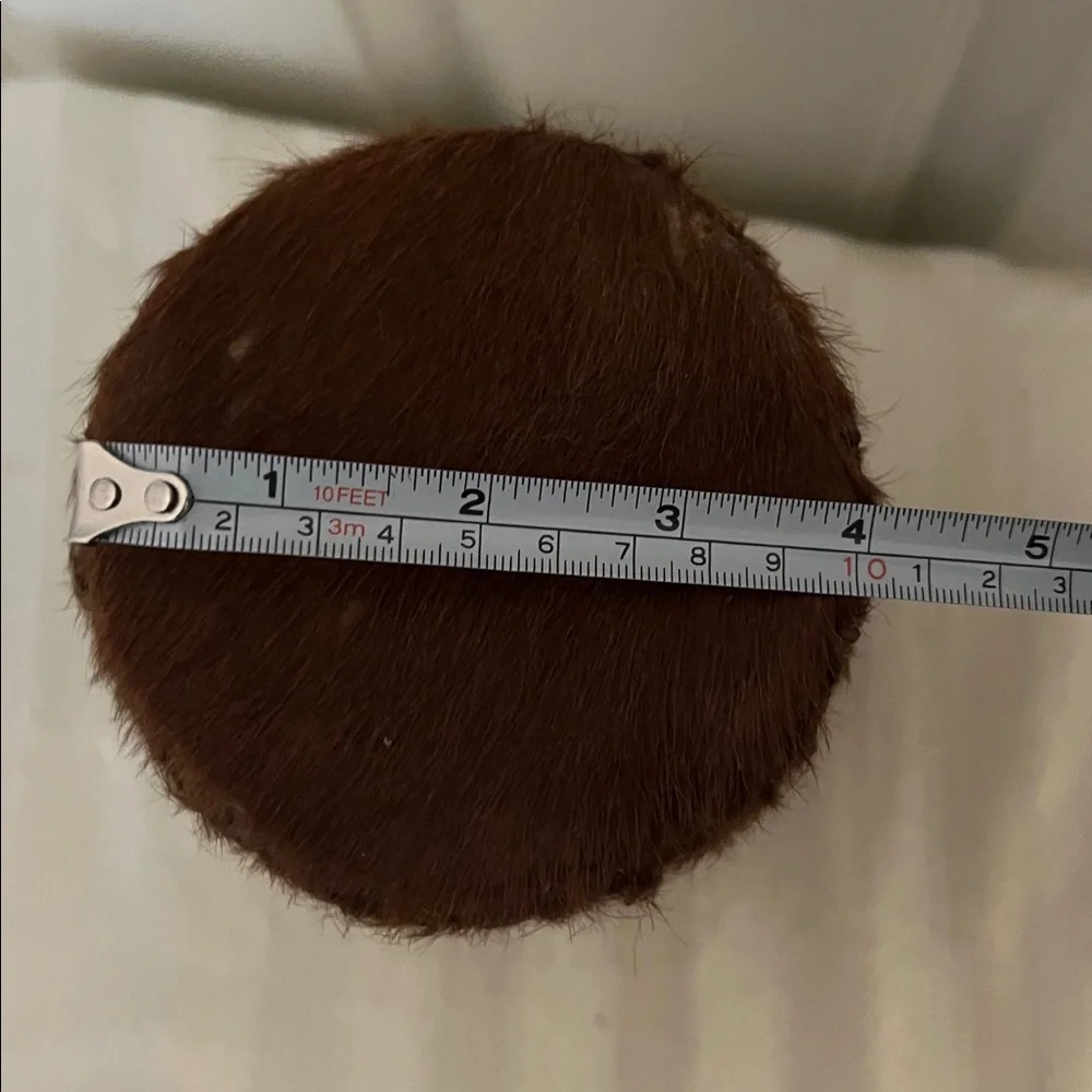 Leather & Fur Brown Drum•Hand Made in South Africa - Picture 6 of 6